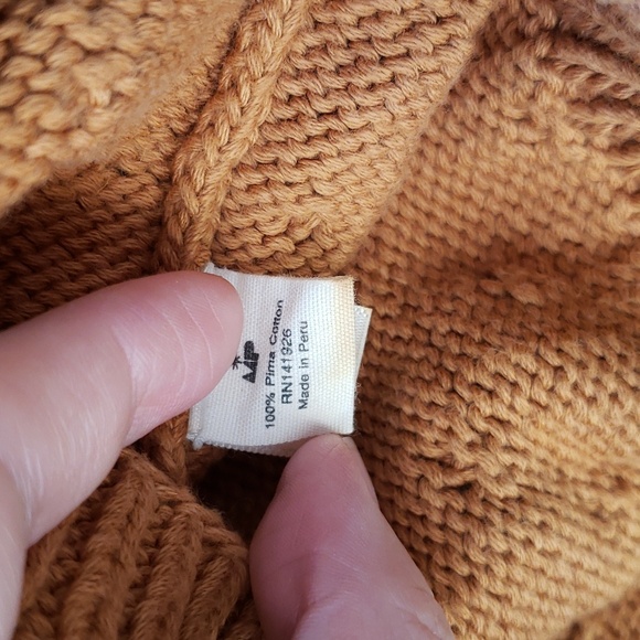 Misha and Puff Summer Popcorn Sweater in Pima Cotton, color "Caramel", size 8-9Y - Picture 6 of 11